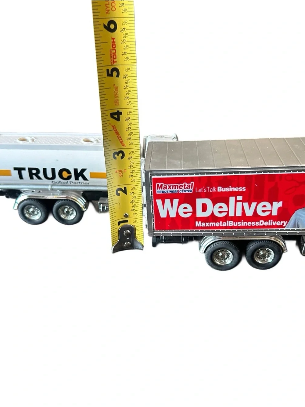 1:50 Oil Corp Toy Engineering Tanker Trailer & Delivery Truck Model Car Diecast